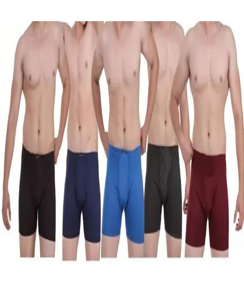     			Cavenders Pack of 5 Cotton Blend Trunks For Men's ( Multicolor )