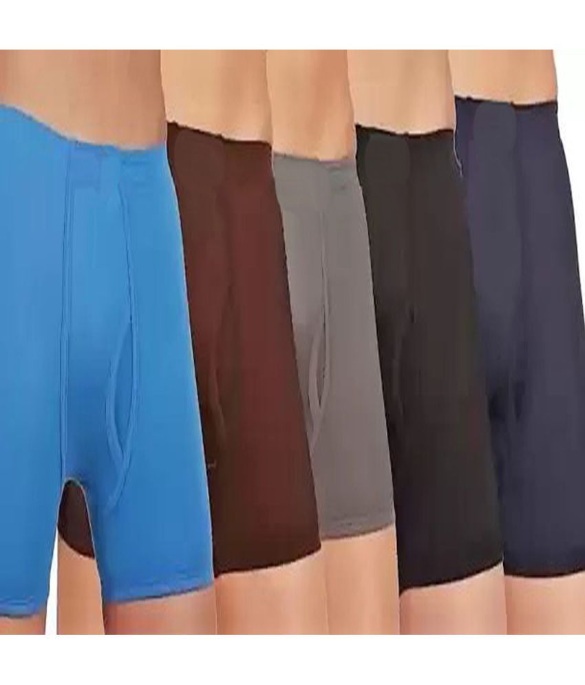     			Cavenders Pack of 5 Cotton Blend Trunks For Men's ( Multicolor )