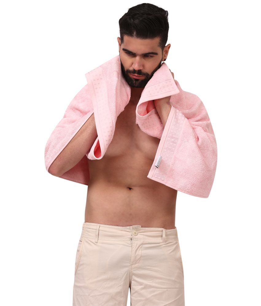     			Dollar Pack of 1 Linen Above 600 -GSM Bath Towel ( Pink )