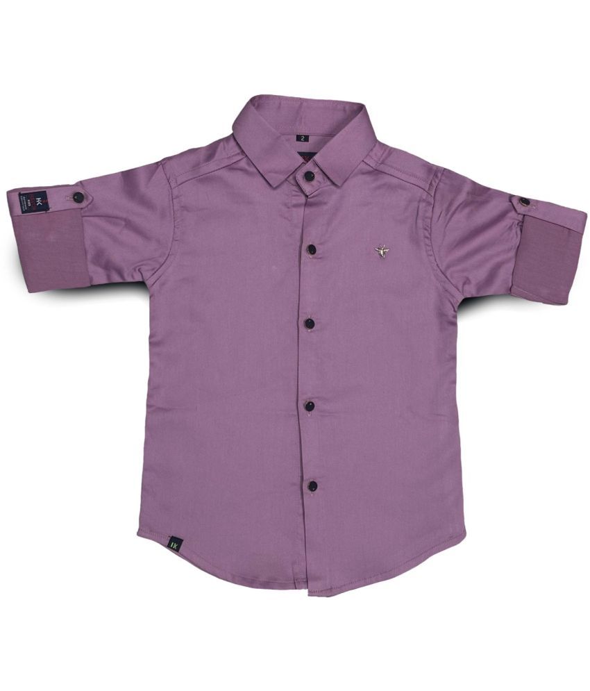     			HAVOK KIDS Pack of 1 Boys Polyester Full Sleeves Shirt ( Pink )