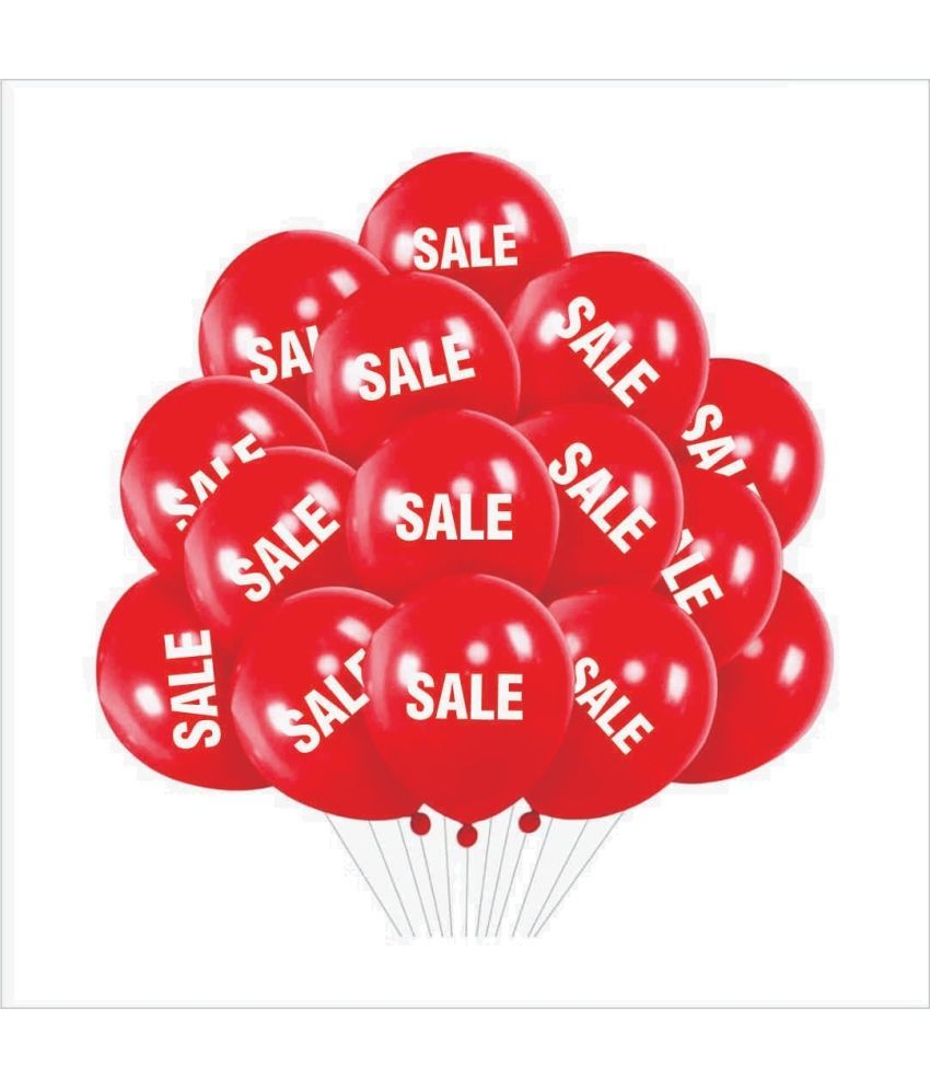     			HK Balloons 50Pcs Sale Red Themed Printed Balloons Decoration for Product Promotion Sale Marketing Party Decoration Balloons