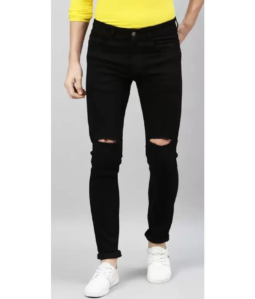     			POKHINDA Skinny Fit Basic Men's Jeans - Black ( Pack of 1 )