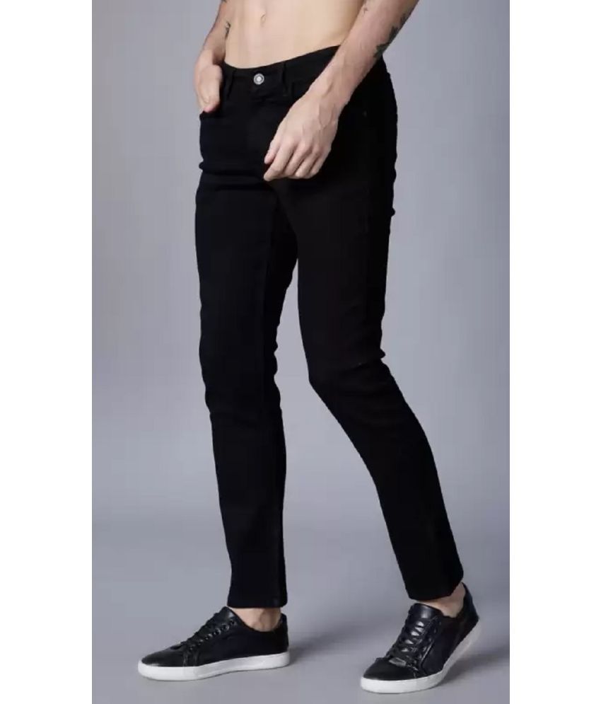     			POKHINDA Skinny Fit Basic Men's Jeans - Black ( Pack of 1 )