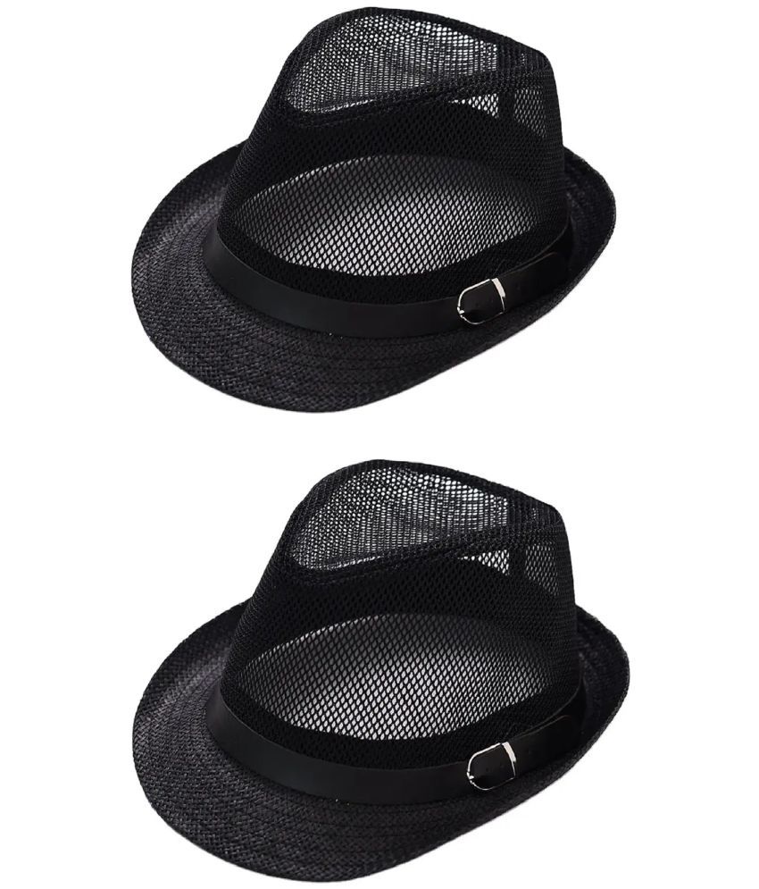     			Zacharias Pack of 2 Polyester Blend Men's Hat ( Black )