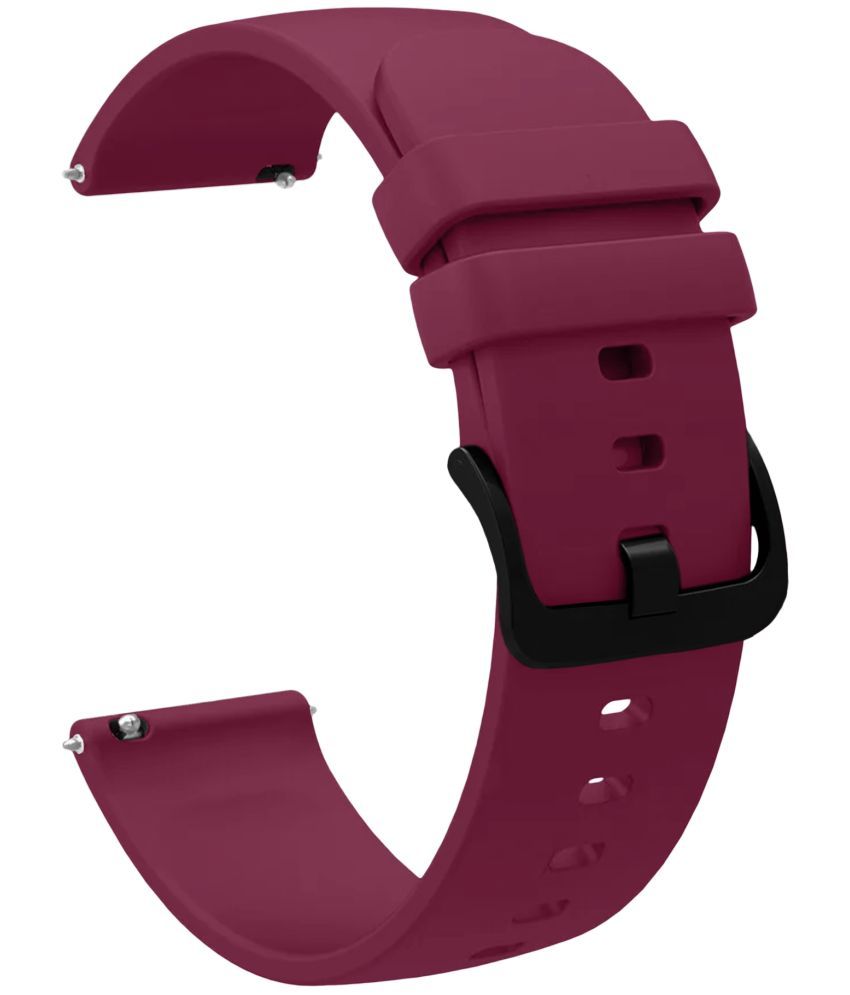     			ACM Watch Strap Silicone Belt 22mm compatible with Fire-Boltt Ninja Pro Max Ultra Bsw162 Smartwatch Hook Band Purple