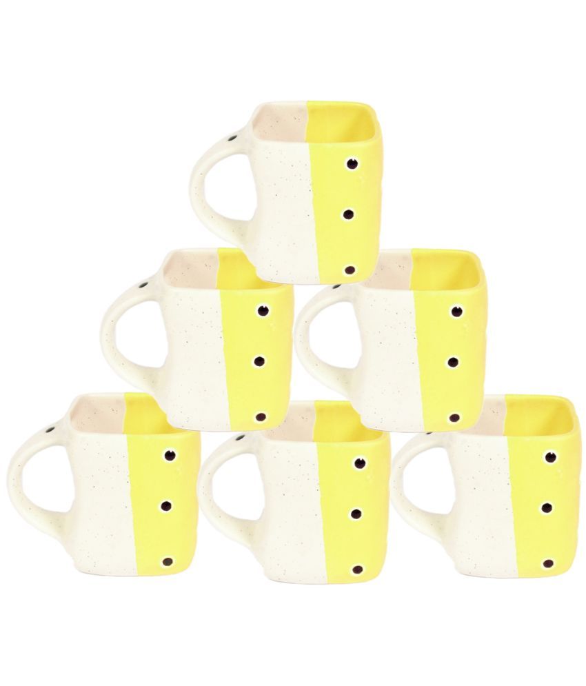     			FABINALIV FLCUP-1008 Colorblock Ceramic Tea Cup 170 ml ( Pack of 1 )