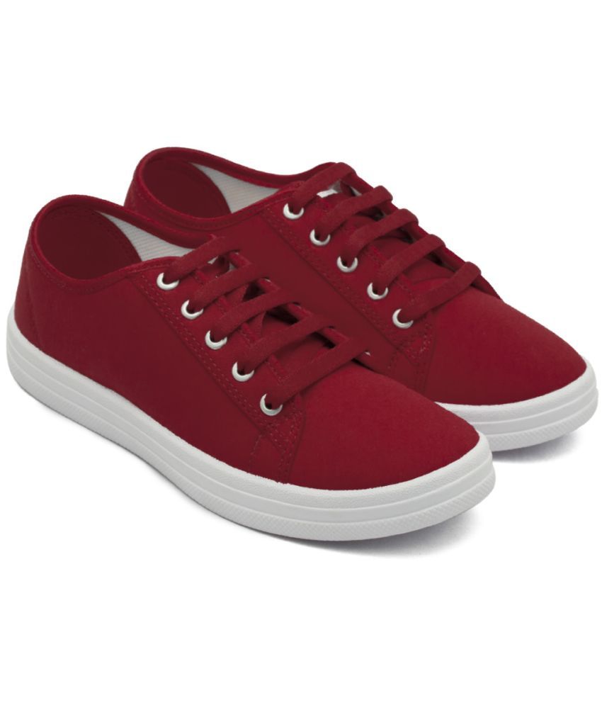     			ASIAN Red Women's Sneakers