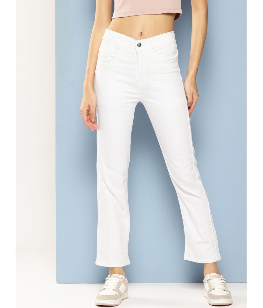     			Aarika - White Denim Regular Fit Women's Jeans ( Pack of 1 )