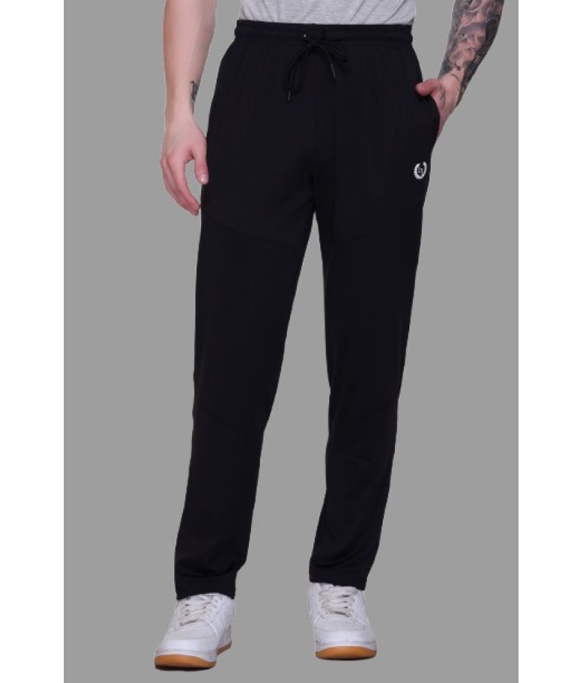     			LEEBONEE Black Polyester Men's Sports Trackpants ( Pack of 1 )