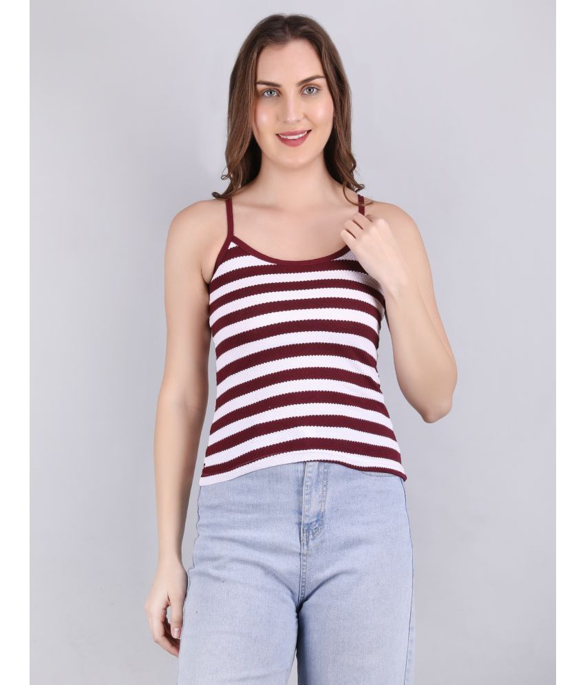     			VEE SAA Pack of 1 Cotton Tank Top ( Maroon )