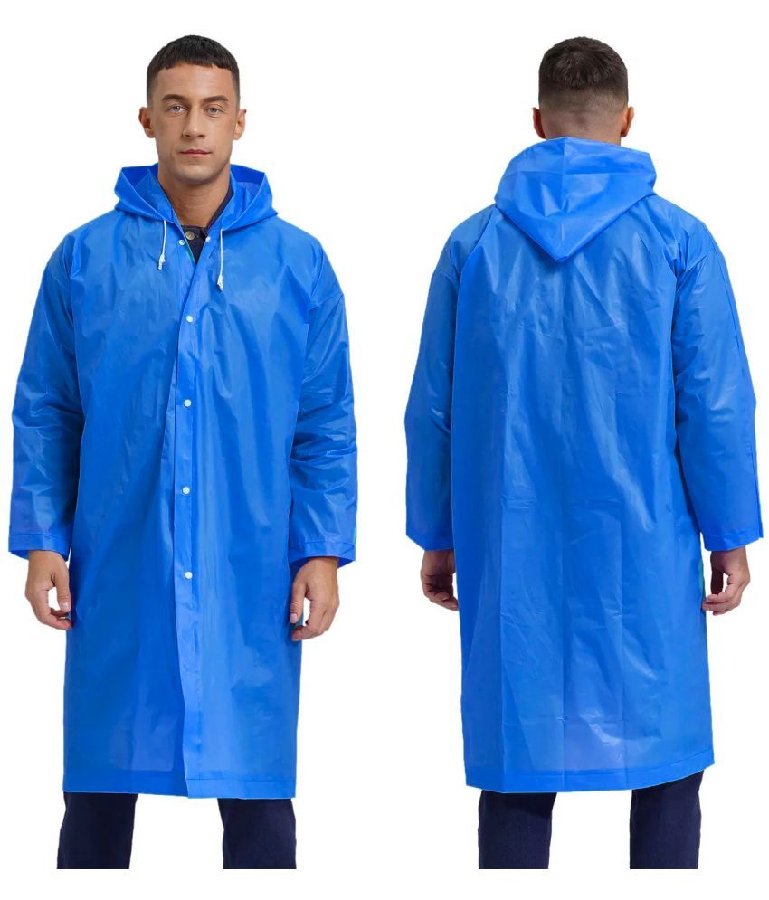     			Infispace Blue PVC Men's Raincoat ( Pack of 1 )