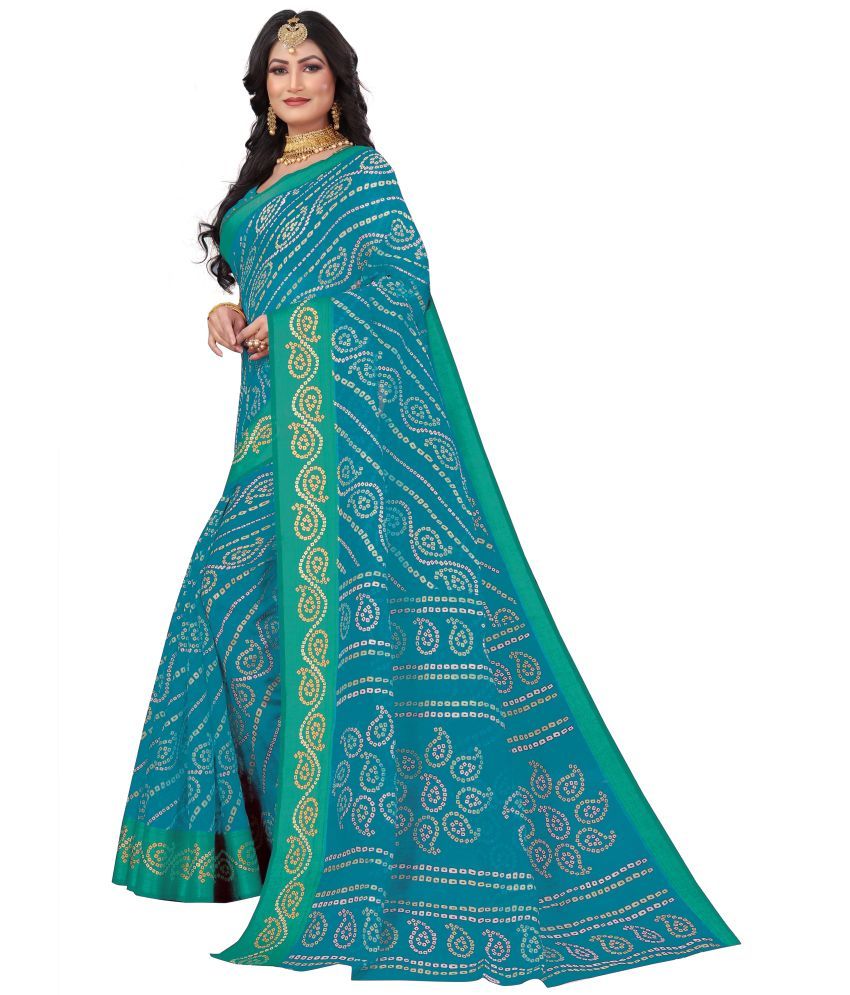     			RUNAYA NX Art Silk Printed Saree With Blouse Piece ( Multicolor , Pack of 1 )