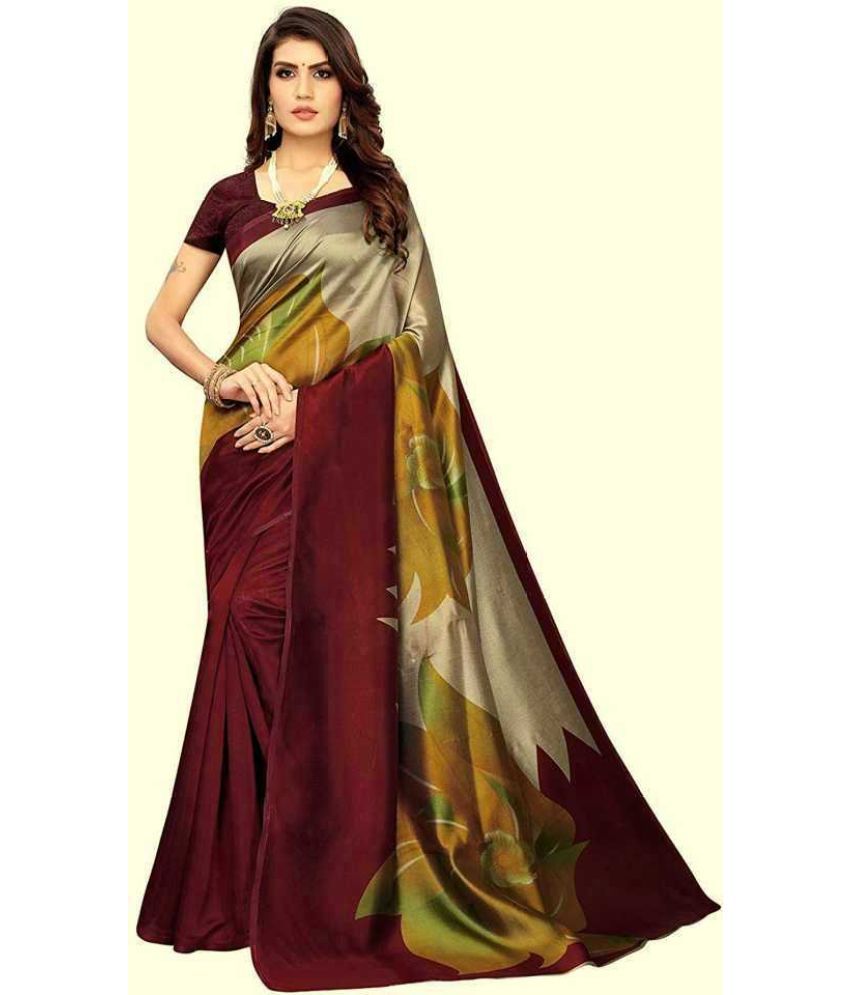     			RUNAYA NX Art Silk Printed Saree With Blouse Piece ( Multicolor , Pack of 1 )