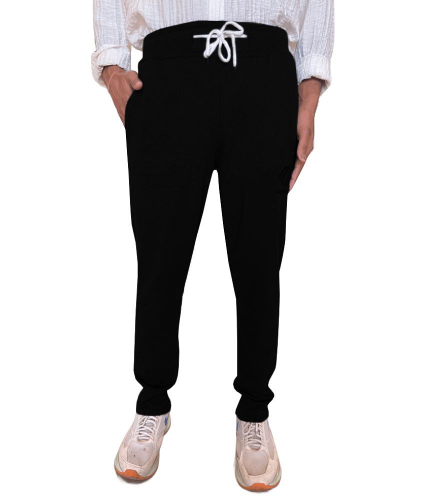     			Reoutlook Black Cotton Men's Trackpants ( Pack of 1 )