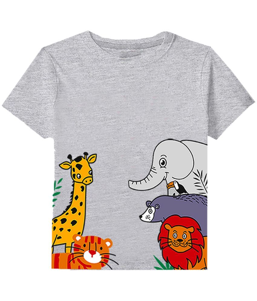     			TitTom Pack of 1 Boys & Girls Cotton T-Shirt ( Grey )