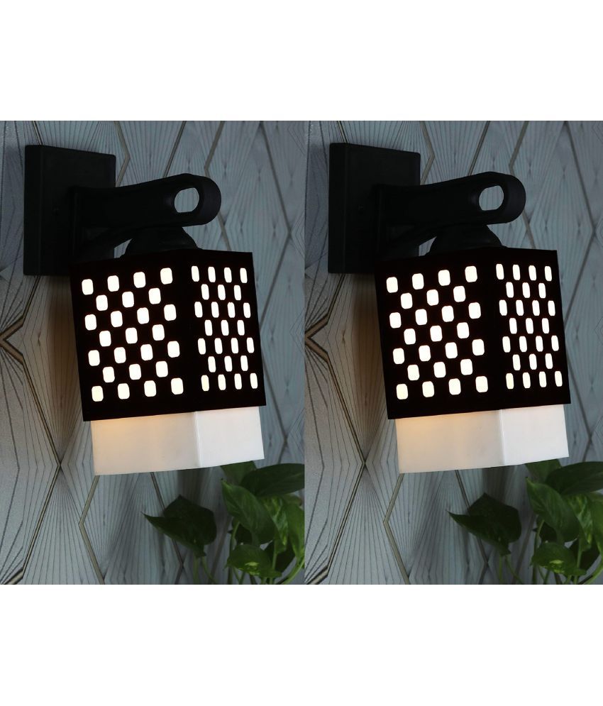     			AFAST Black Down Light Wall Lamp ( Pack of 2 )