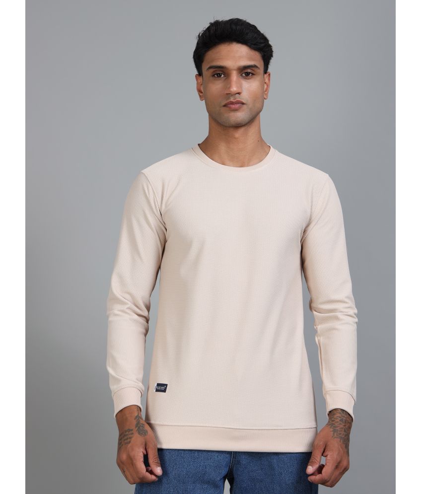     			BLUE ARC Cotton Round Neck Men's Sweatshirt - Beige ( Pack of 1 )