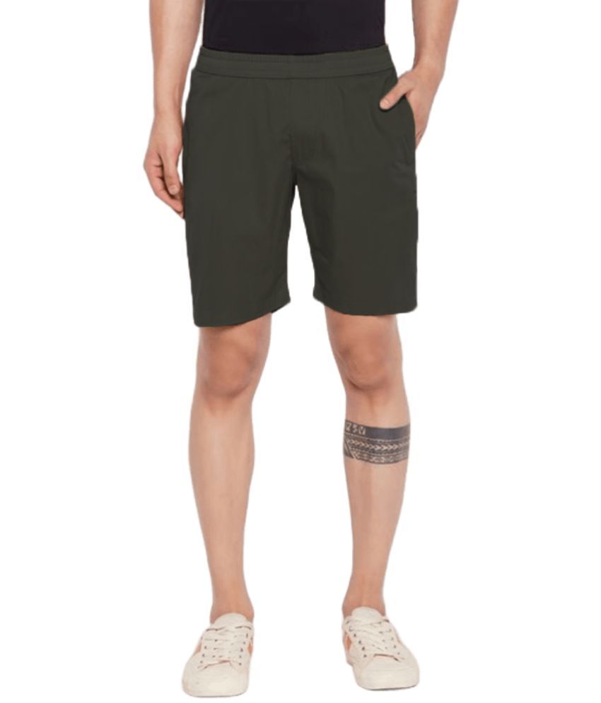     			Reoutlook Olive Cotton Men's Shorts ( Pack of 1 )