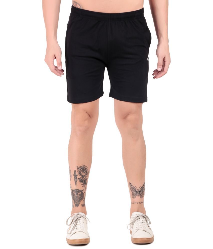     			beUNIQ Black Cotton Blend Men's Shorts ( Pack of 1 )