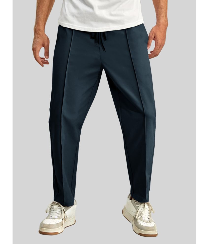     			Eyebogler Navy Polyester Blend Men's Trackpants ( Pack of 1 )