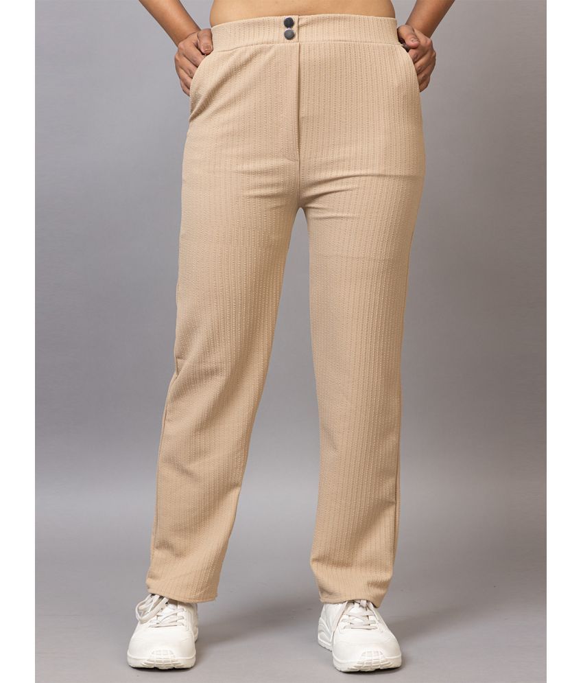     			PROBASIC Pack of 1 Cotton Blend Regular Women's Formal Pants ( Beige )