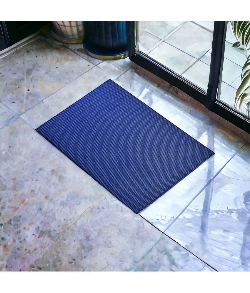     			mopak decor Set of 1 Anti-skid Polypropylene Door Mat ( 60 X 45 cm ) Blue