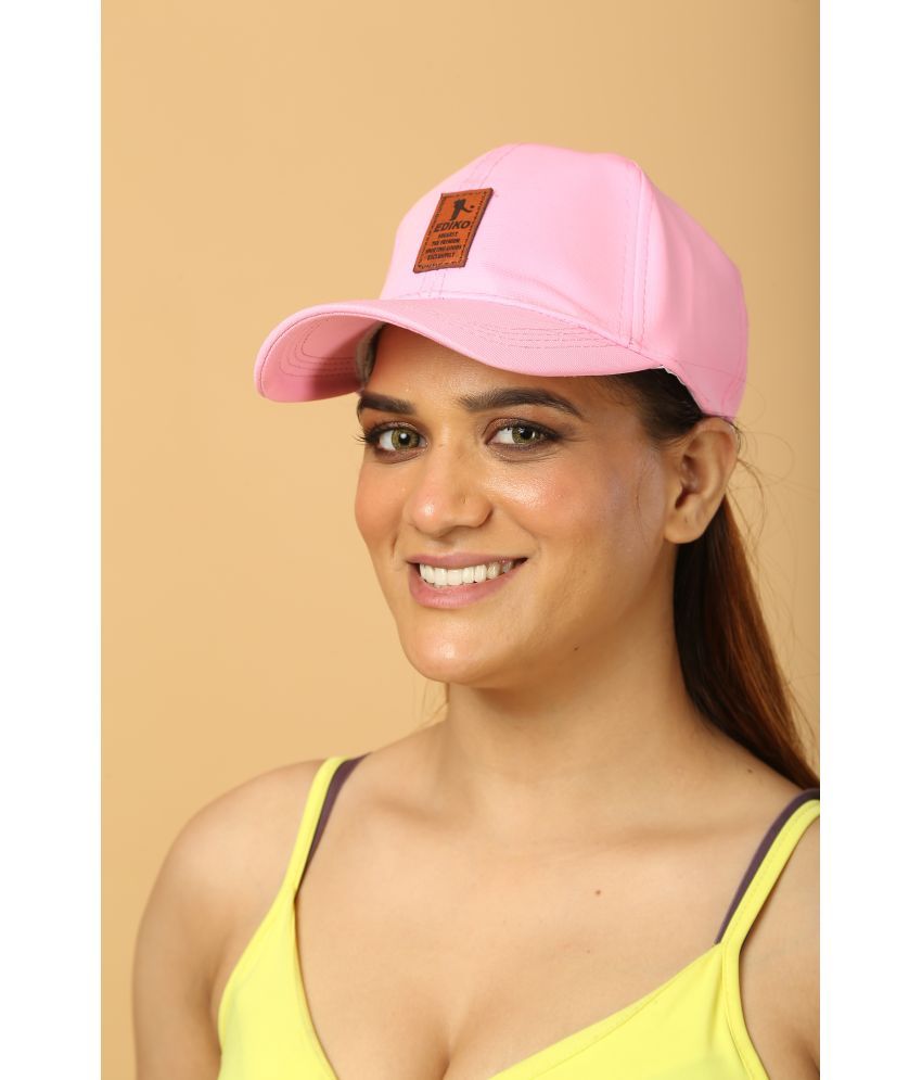     			Alamos Pink cotton Women's Cap ( Pack of 1 )