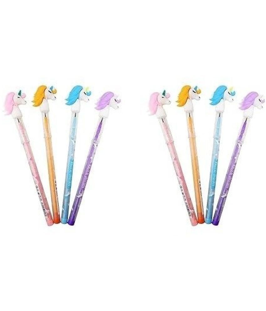     			Freedy Beautiful Designer Unicorn Pencils (Pack of 8 Pencils) Assorted Colours