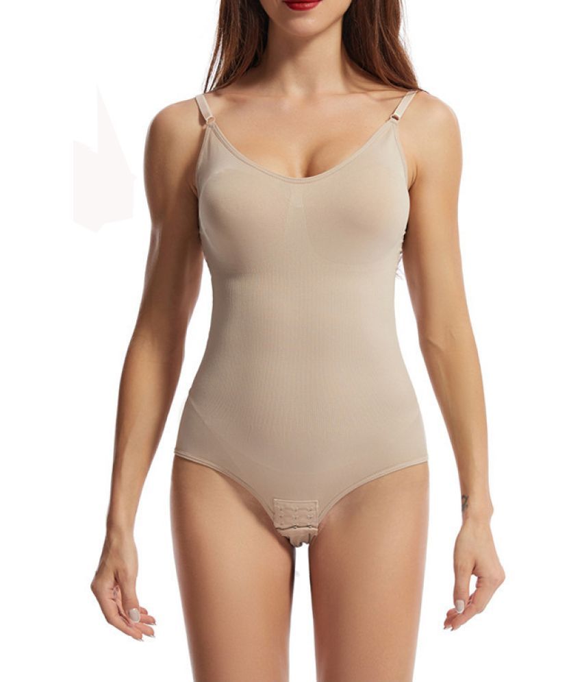     			Shelony Pack of 1 Spandex Women's BodySuite ( Beige )