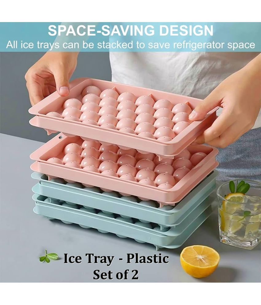     			Stysol Pink Ice Tray Peach 2 Pcs