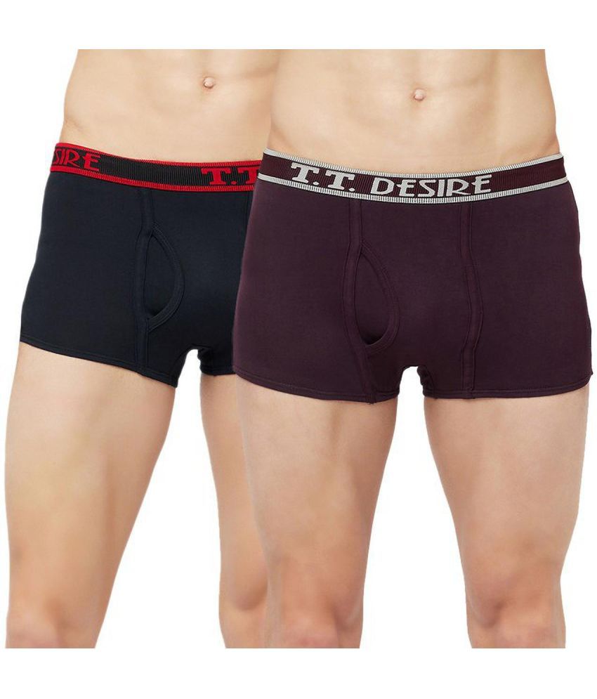     			TT Pack of 2 Cotton Trunks For Men's ( Multicolor3 )