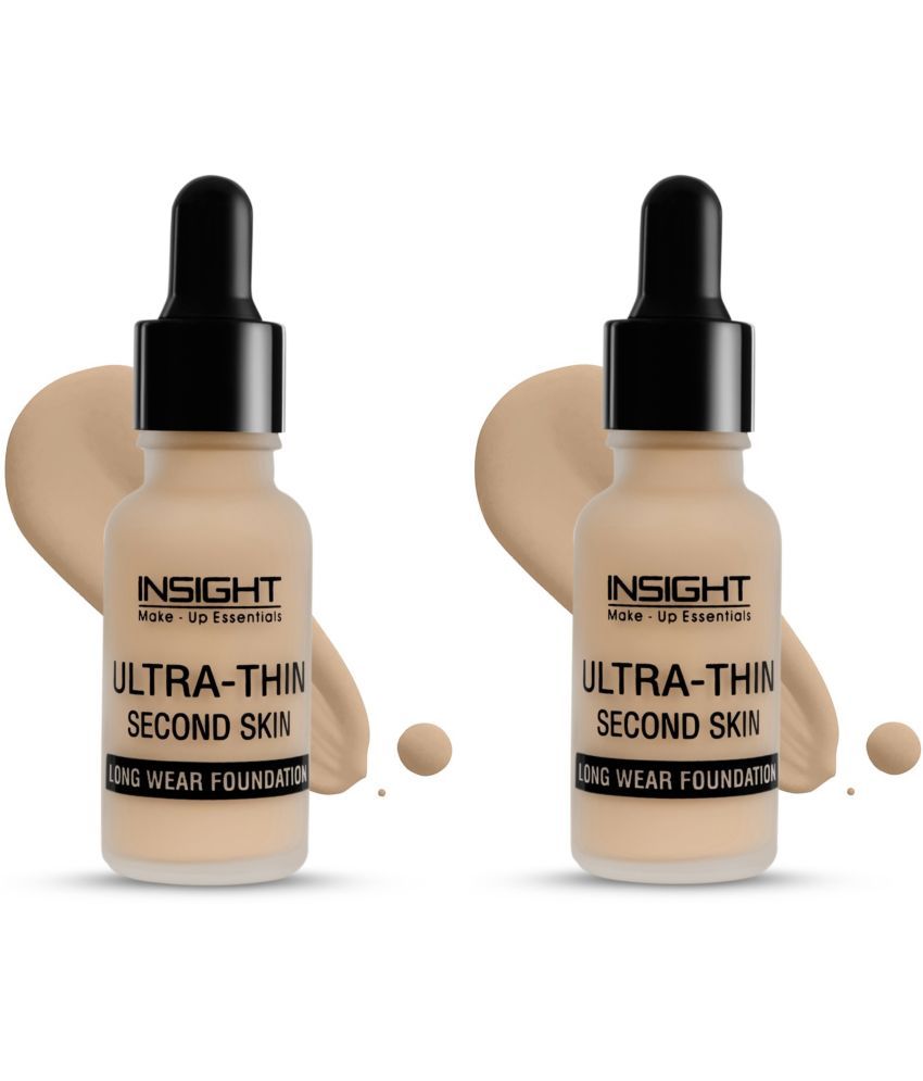     			Insight Natural Liquid For All Skin Types Skin Medium Foundation Pack of 2