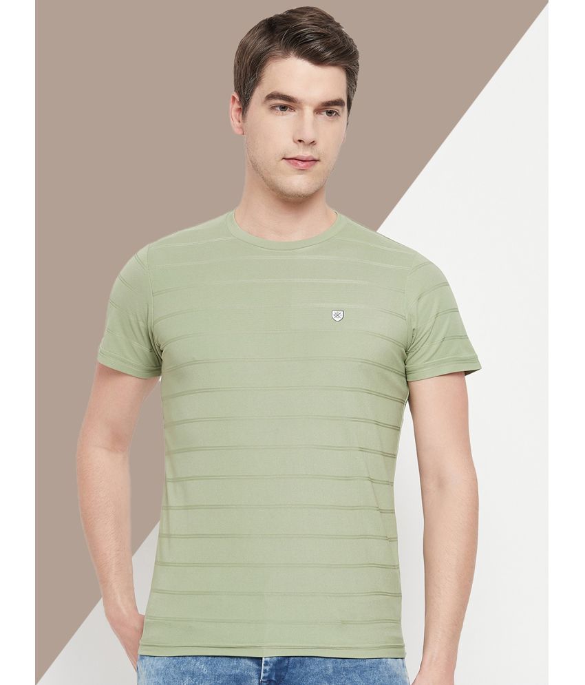     			OGEN Cotton Blend Regular Fit Solid Half Sleeves Men's Round T-Shirt - Sea Green ( Pack of 1 )