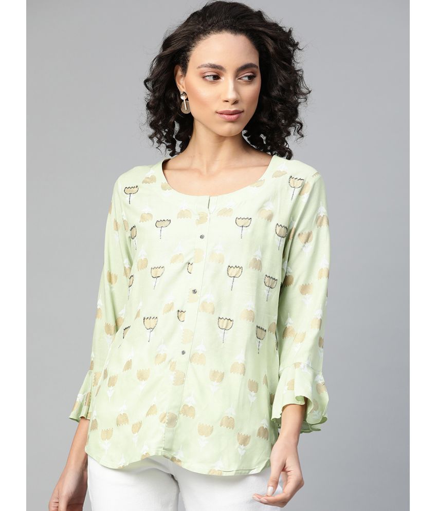     			Oh Mi Dios Mint Green Viscose Rayon Women's Regular Top ( Pack of 1 )