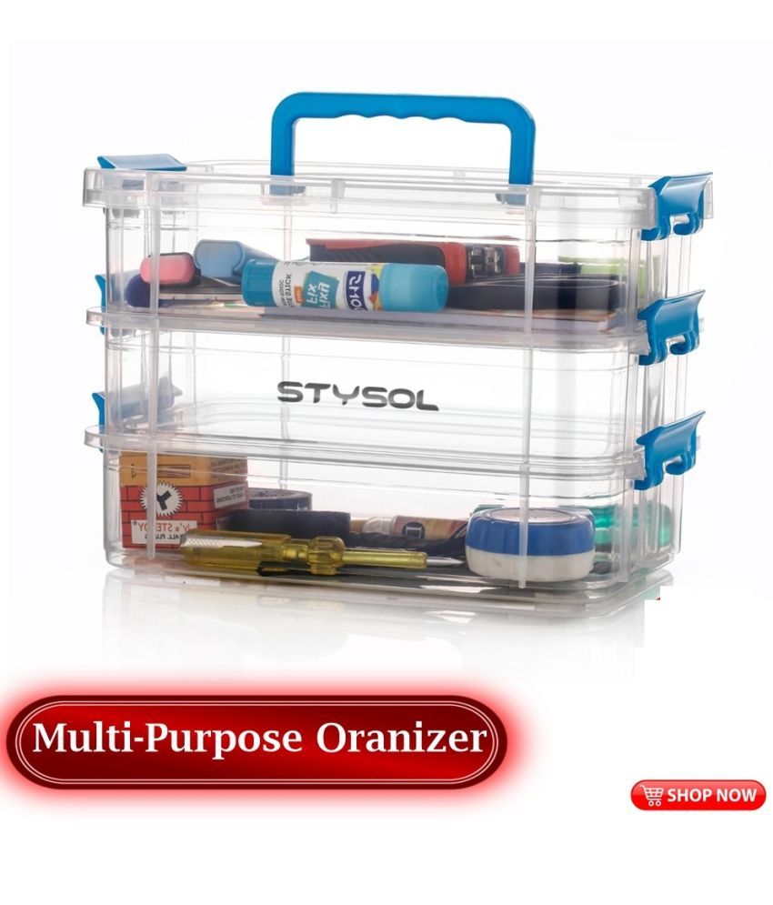     			Stysol Multi-Purpose Box  Plastic Multicolor Multi-Purpose Container ( Set of 1 )