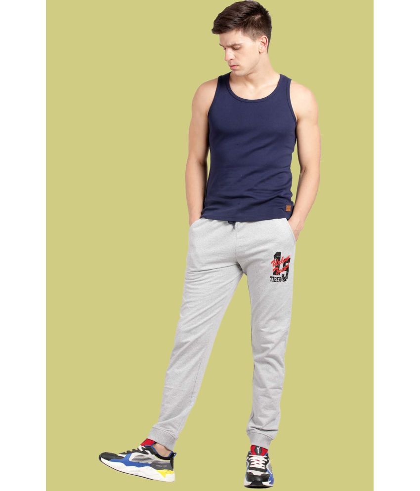     			TiberFashion White Cotton Men's Joggers ( Pack of 1 )