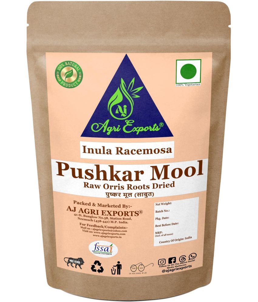     			AJ AGRI EXPORTS Pushkarmool - Pushkar Mool - Orris Root - Inula Racemosa 100 gm