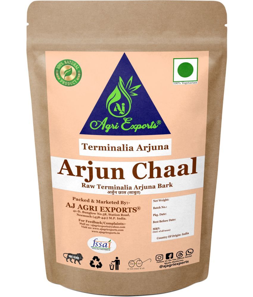     			AJ AGRI EXPORTS Raw Arjun Bark - Arjun Ki Chaal - Terminalia Arjuna Bark 400 gm