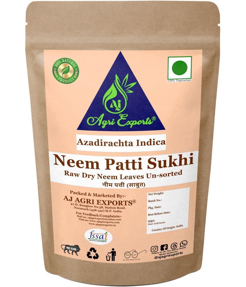     			AJ AGRI EXPORTS Neem Patti Dry - Sukhi Neem Patti - Azadirachta Indica 200 gm