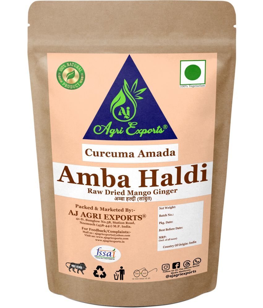     			AJ AGRI EXPORTS Amba Haldi - Mango Ginger - Curcuma Aromatica - Wild Turmeric 400 gm