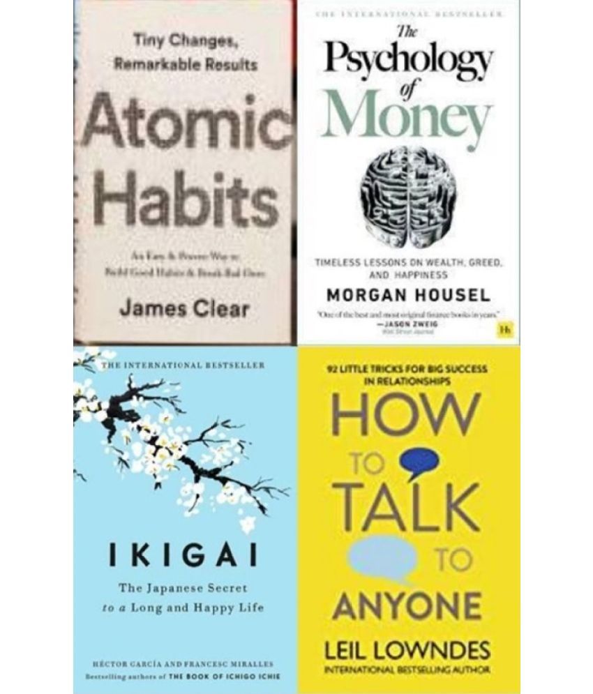     			Atomic Habits + The Psychology of Money + Ikigai + How to Talk to Anyone