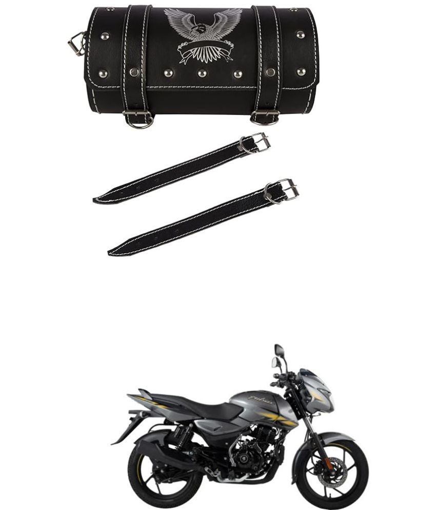     			BuddyBuzz One-side Black Leatherette Tool Bag Eagle For Bajaj Pulsar 125 Neon