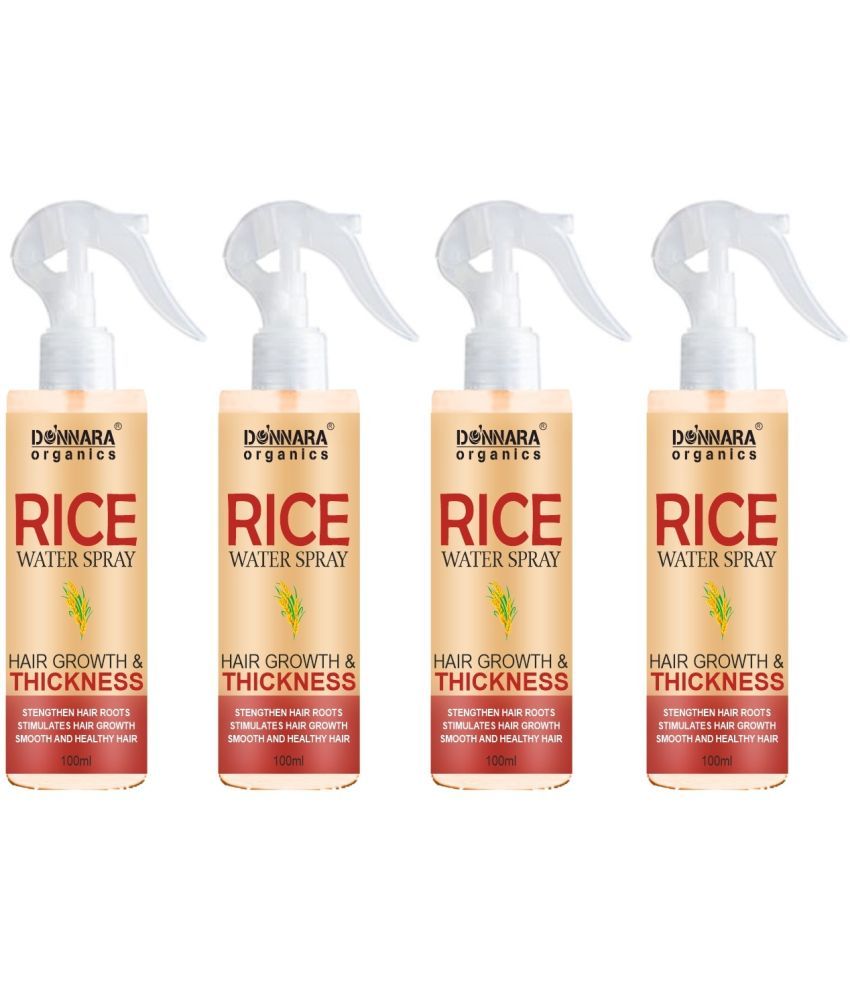     			Donnara Organics Rice Water Hair Spray For Hair Thickness & Hair Strengthen Hair Sprays 100 mL Pack of 4