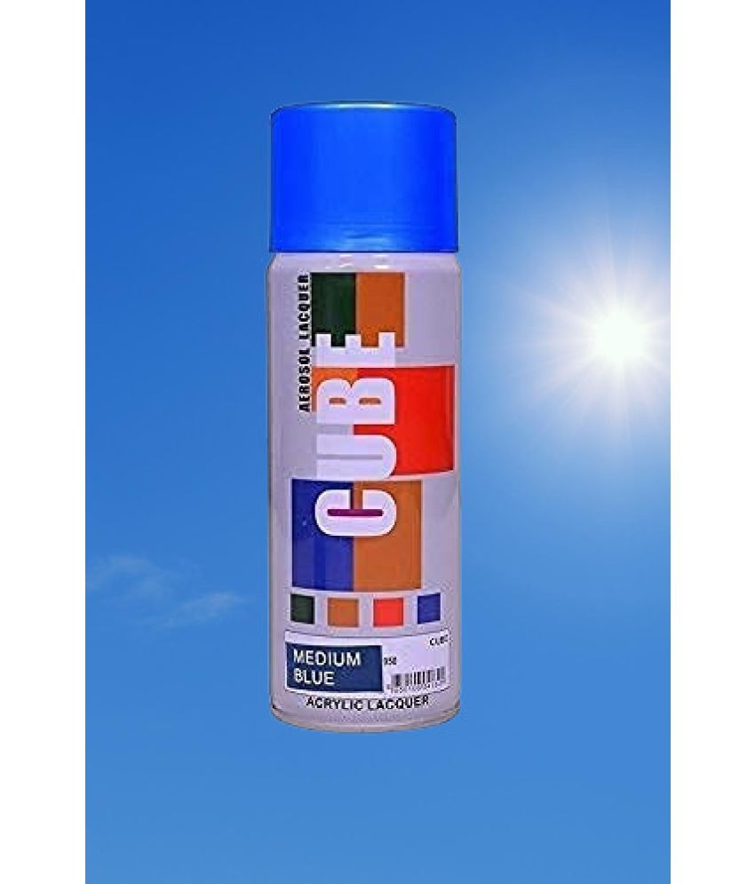     			Golden Fox cube Aerosol Spray Paint 400ml for Multipurpose use Blue Spray Paint 400 ml (Pack of 1)