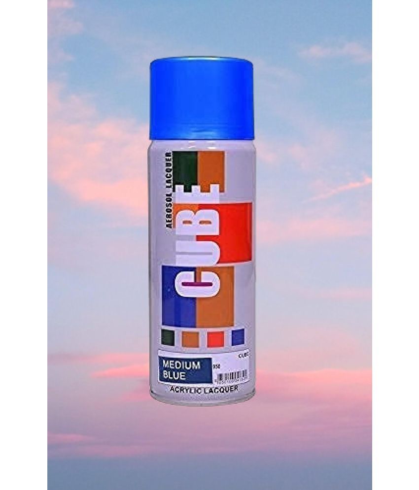     			Golden Fox cube Aerosol Spray Paint 400ml for Multipurpose use Blue Spray Paint 400 ml (Pack of 1)