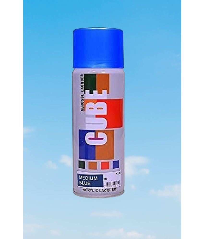     			Golden Fox cube Aerosol Spray Paint 400ml for Multipurpose use Blue Spray Paint 400 ml (Pack of 1)