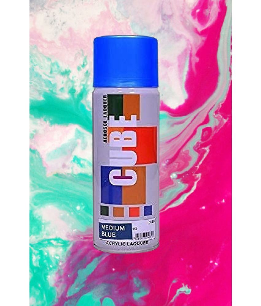     			Golden Fox cube Aerosol Spray Paint 400ml for Multipurpose use Blue Spray Paint 400 ml (Pack of 1)