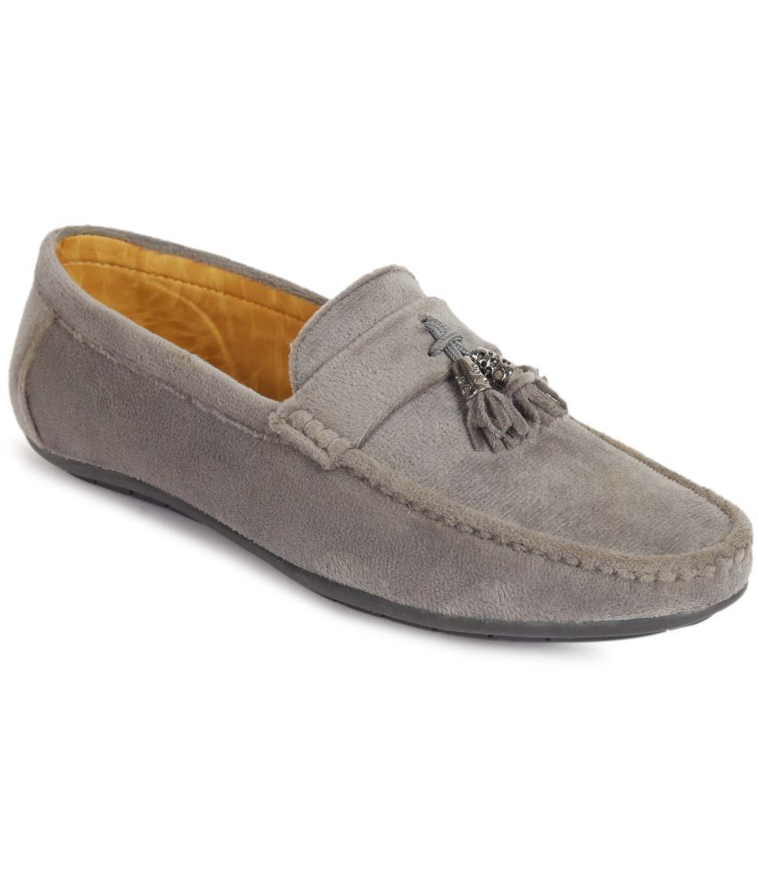     			RYKO Light Grey Men's Tassel