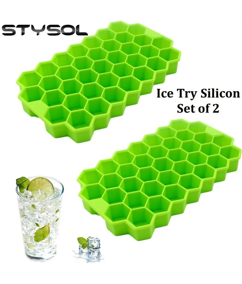     			Stysol Silicone ice Tray Light Green 2 Pcs