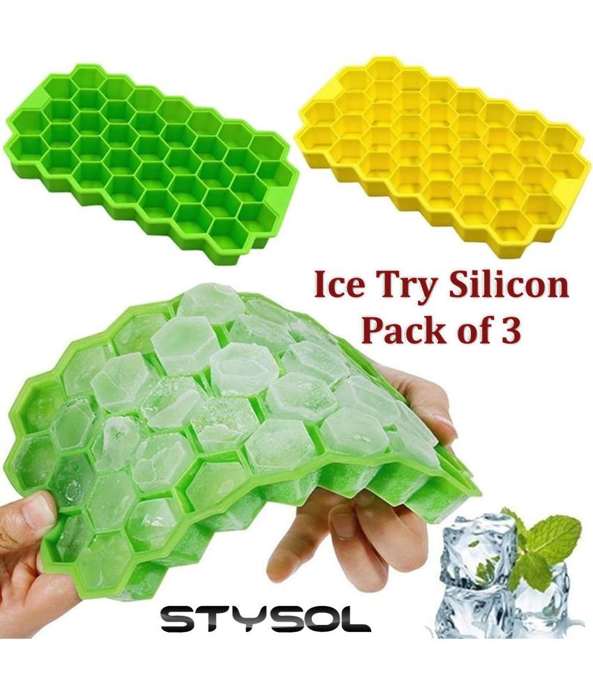     			Stysol Silicone ice Tray Light Green 3 Pcs